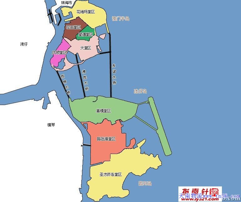 東莞到澳門物流地圖